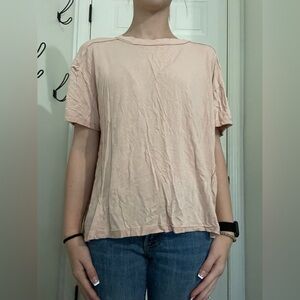 Pink boho flare pants and shirt